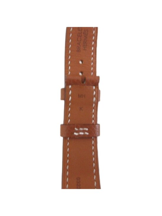 Hermes Leather Bracelet Watch Brown main image 9